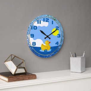 Reloj Redondo Grande Rubber Ducky