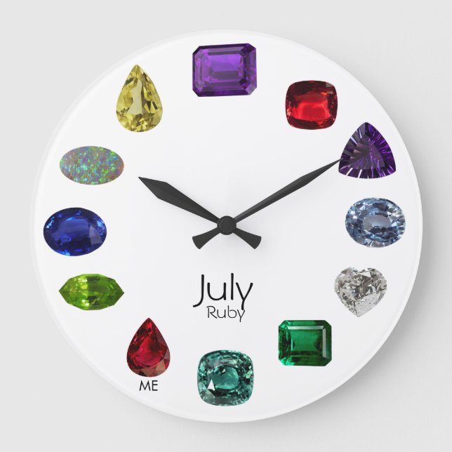 Reloj Redondo Grande Ruby, July Birthstone (Anverso)