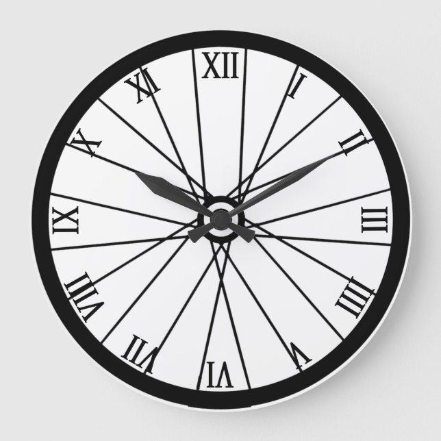 Reloj Redondo Grande Rueda de la bicicleta (Anverso)
