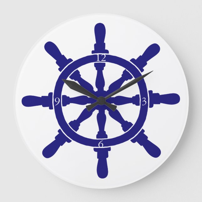 Reloj Redondo Grande Rueda del barco (Anverso)