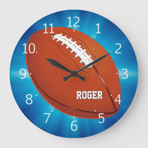 Reloj Redondo Grande Rugbi de Personalizable