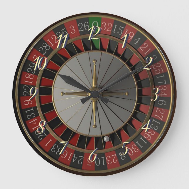 Reloj Redondo Grande Ruleta (Anverso)