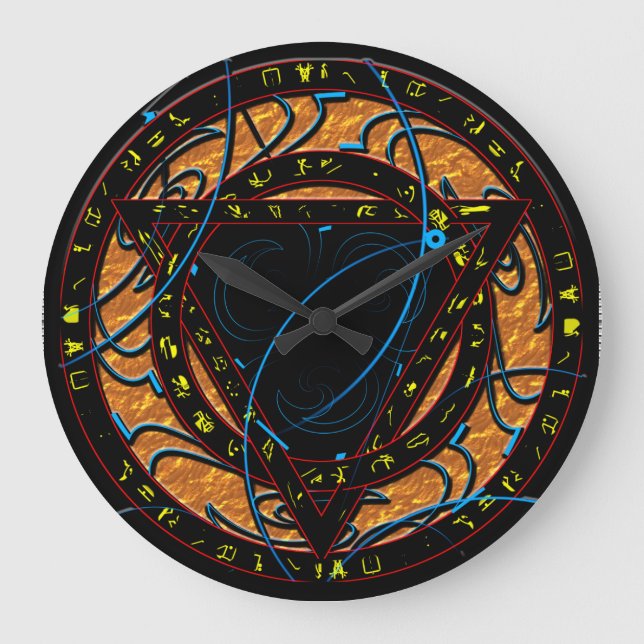 Reloj Redondo Grande Rune Art 1 (Anverso)