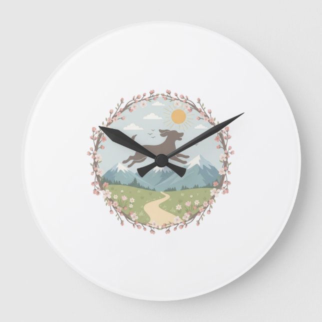 Reloj Redondo Grande Runnig in Paradise (Anverso)