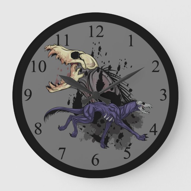 Reloj Redondo Grande Running Monster (Anverso)