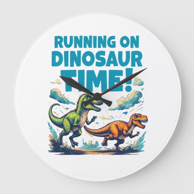 Reloj Redondo Grande Running On (Anverso)