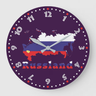 Reloj Redondo Grande Rusia - Russia Wanduhr