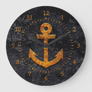 Reloj Redondo Grande Rusty Anchor