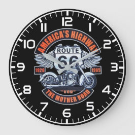 Reloj Redondo Grande Ruta 66