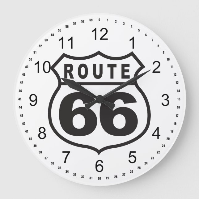 Reloj Redondo Grande Ruta 66 (Anverso)