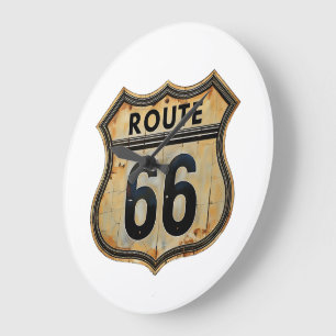 Reloj Redondo Grande Ruta 66