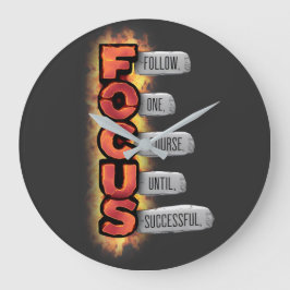 Reloj Redondo Grande Ruta al éxito