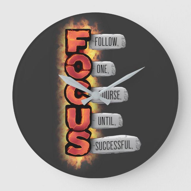 Reloj Redondo Grande Ruta al éxito (Anverso)