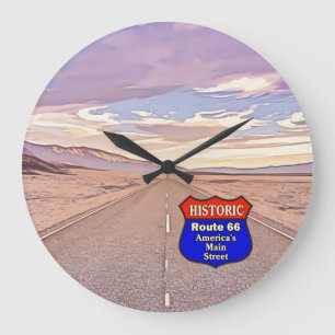 Reloj Redondo Grande Ruta histórica 66