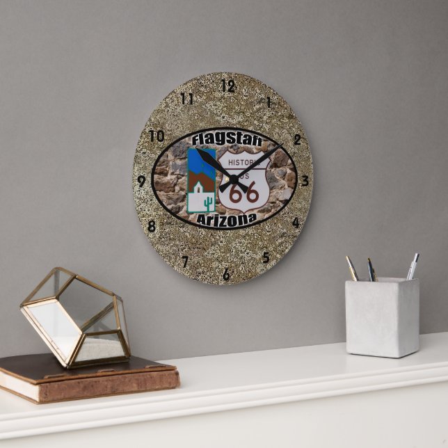 Reloj Redondo Grande Ruta histórica 66 ~ Flagstaff, Arizona (Oficina)
