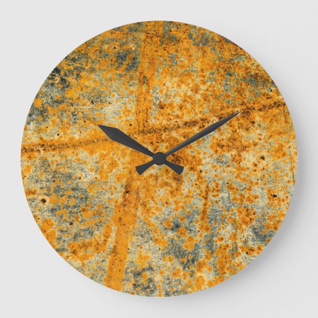 Reloj Redondo Grande rutas de óxido ácido (Anverso)