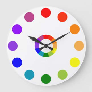 Reloj Redondo Grande RYB Color Wheerless