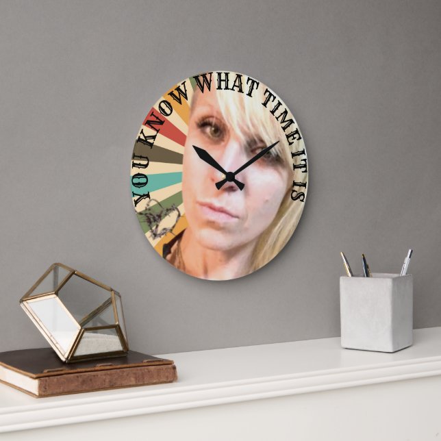 Reloj Redondo Grande Sabes Qué Hora Es (Oficina)
