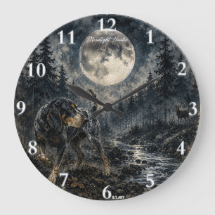 Reloj Redondo Grande Sabueso Bluetick