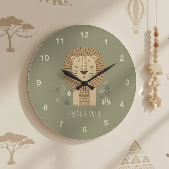 Reloj Redondo Grande Safari Portrait Lion ID1264 (Subido por el creador)