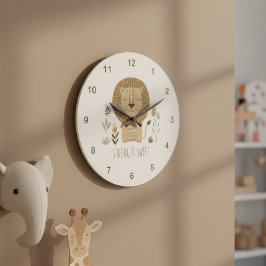 Reloj Redondo Grande Safari Portrait Lion Ivory ID1264