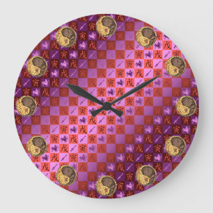 Reloj Redondo Grande Sagitario & Tigre de Tierra