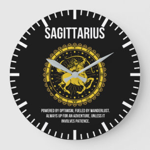 Reloj Redondo Grande Sagittarius - Horóscopo, humor gracioso de Rótulo 