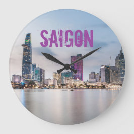 Reloj Redondo Grande Saigon (Ciudad Ho Chi Minh) HCMC Vietnam souvenir