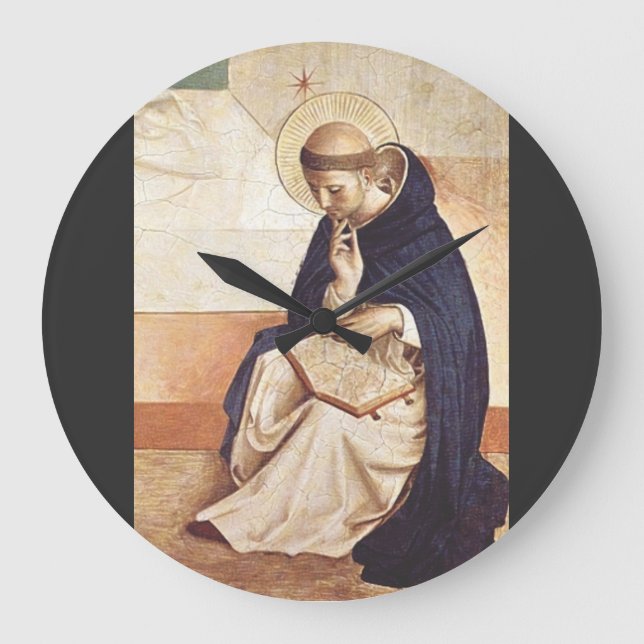Reloj Redondo Grande Saint Dominic de Guzman por Fra Angelico (Anverso)