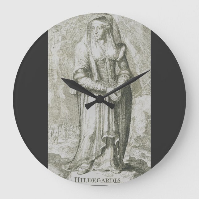 Reloj Redondo Grande Saint Hildegard de Bingen (Anverso)