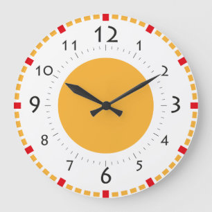Reloj Redondo Grande Sala de desayunos Sunshine Retro Clock