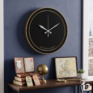 Reloj Redondo Grande Salidas Llegadas Personalizadas Minimalistas en Ne