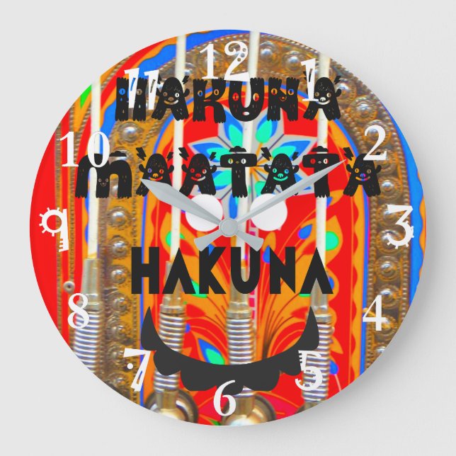 Reloj Redondo Grande Samba Carnival colors (Anverso)