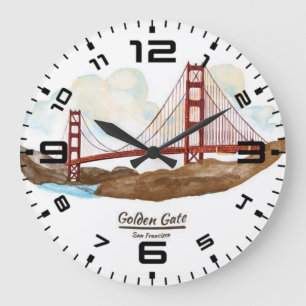 Reloj Redondo Grande San Francisco Golden Gate Bridge