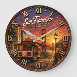 Reloj Redondo Grande San Francisco Golden Gate Bridge California