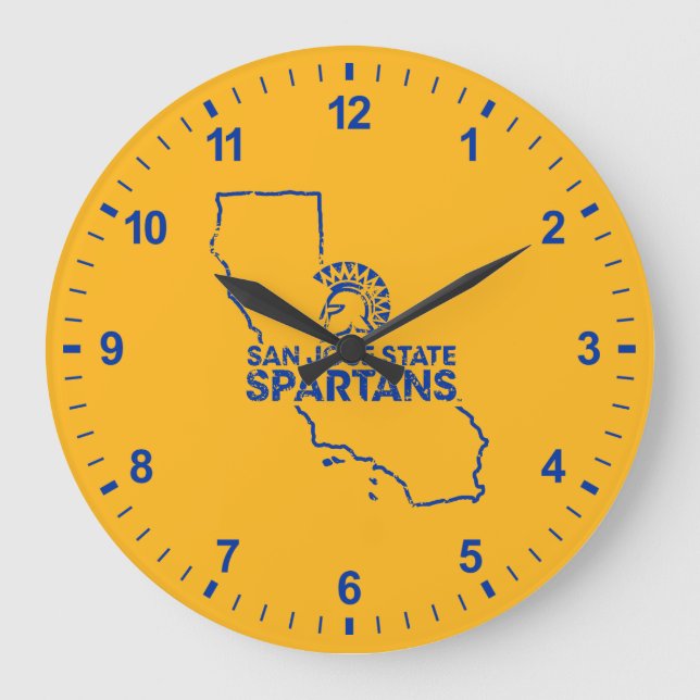 Reloj Redondo Grande San Jose State Spartans Love (Anverso)