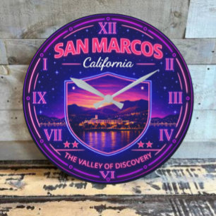 Reloj Redondo Grande San Marcos California Valley Sunset