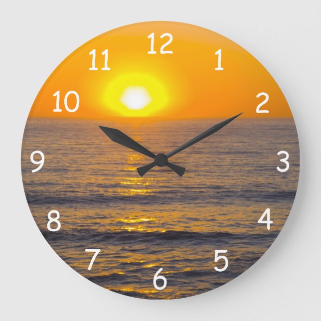 Reloj Redondo Grande San Simeon Sunset 5 (Anverso)