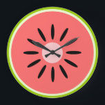 Reloj Redondo Grande sandía<br><div class="desc">Un trozo de fruta.</div>