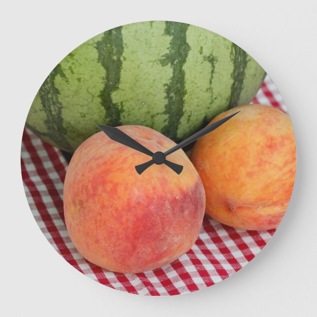 Reloj Redondo Grande Sandía N Dos Picos (Anverso)