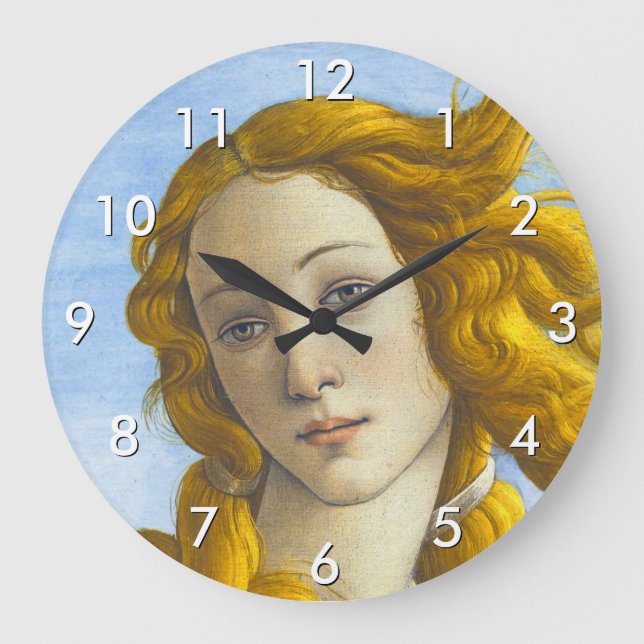Reloj Redondo Grande Sandro Botticelli - Nacimiento de los detalles de  (Anverso)