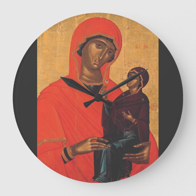 Reloj Redondo Grande Santa Ana con la Virgen María (Anverso)
