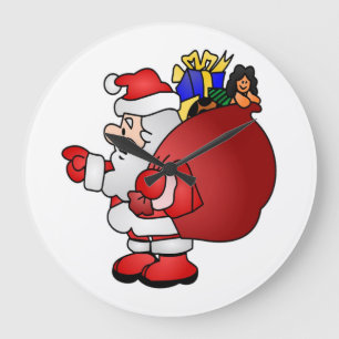 RELOJ REDONDO GRANDE SANTA CLAUS