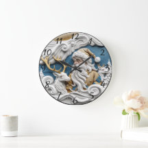 Santa Claus en la víspera de los Navidades