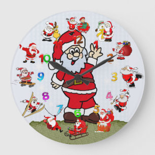 Reloj Redondo Grande Santa Clock