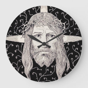 Reloj Redondo Grande Santa Faz de Jesucristo