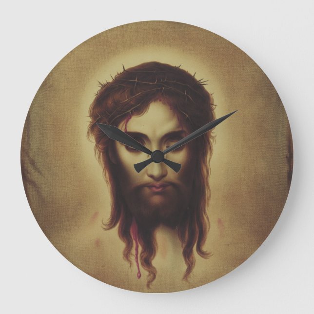 Reloj Redondo Grande Santa Faz de Jesús (Anverso)