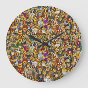 Reloj Redondo Grande Santos, todos los santos, santos católicos