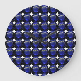 Reloj Redondo Grande Sapphire Gemstone Blue