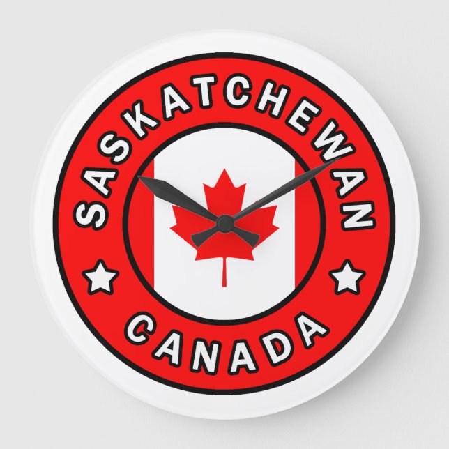 Reloj Redondo Grande Saskatchewan Canada (Anverso)